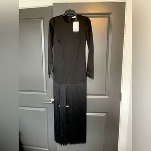 Stockholm Atelier & Other Stories LBD with Fringe Bottom